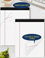 24 Pack Legal Pads 8.5 x 11 White Note Pads 8.5 x 11 Notepads 8.5 x 11 Wide Ruled White Writing Pads of Paper 8.5 x 11 Legal Notepads 8.5 x 11 White Lined Paper Pads 30 Sheets Per Legal Note Pads