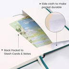 TSFPapier Lined Journal Notebook for Women Men 216 Pages A5 Hardcover Journals for Writing Daily Journaling Notebook for Work, School, Note Taking, Business, Travel Dark Green