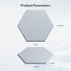 Amantech 12 Pack Acoustic Panels Self Adhesive Sound Proof Foam, High Density Sound Acoustic Foam Panel, 12X10.23X0.4 Inch Hexagon Wall Panels in Home,Office,Reccording Room,Studio(Blue Gray)