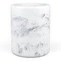 YMXYJM Modern Resin Trash Can Bin, Wastebasket for Bathroom, Kitchen, Office, Home, Marble White