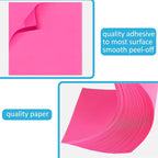 48 Pack 2400 Sheets Sticky Notes 3x3, 8 Colors Sticky Note Pads, Colored Sticky Notes Bulk Postits Notes for Office, School, and Home Supplies, 50 Sheets/pad