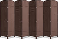 Cocosica 8 Panel Room Divider,5.86Ft Folding Privacy Screen,Tall - Extra Wide Foldable Panel Partition Wall Divider with Diamond Double-Weaved Hand-Woven Design Room Screen Divider