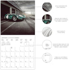 Graphique 2026 Car Legends Wall Calendar | 12” x 12” | Thick Paper | Home & Office Organizer | Large Monthly Grid | 3 Languages & Marked Holidays | 4 Month Preview Page for 2027