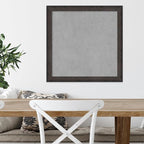 Amanti Art Black Framed Magnetic Board 23x23 Medium Vision Board for use with Magnets, 100% Metal Sheet to Display Items as Office Decor or for Home Organization in mudroom, Kitchen or Kids Room