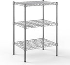 Regal Altair 18" Deep x 24" Wide x 34" Height Wire Shelving Kit | 3-Tier |NSF Commercial Storage Rack Unit