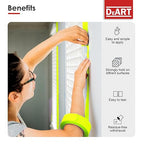DEART Colored Masking Painters Labeling Tape Masking Tape 1 inch Color Painter Tapes for Arts & Crafts Labeling or Coding, Art Supplies Color Tape Rolls, Colorful Craft Tapes