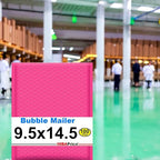 iMBAPrice 9.5x14.5" Hot Pink Poly Bubble Mailers, 100-Pack – #4 Self-Seal Padded Shipping Envelopes, Waterproof Bubble Bags for Crafts, Jewelry, Cosmetics & Beauty Products