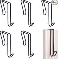 LIGHUFEIC 5 Pack Wire Cubicle Hook,Cubicle Accessories Wall Hangers for Clothing Mirrors, Pictures, Hats, and Bags in Office Cubicles Panels Cubicle Hooks(Black)