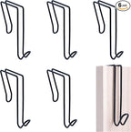 LIGHUFEIC 5 Pack Wire Cubicle Hook,Cubicle Accessories Wall Hangers for Clothing Mirrors, Pictures, Hats, and Bags in Office Cubicles Panels Cubicle Hooks(Black)