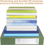 HUA JIE 2 Pack A4 Storage File Boxes Archives Case,65mm Spine,Box File Document Storage Box with Metal Clip for Office School -Green