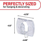Command Indoor Mini Light Clips, Damage Free Hanging Christmas Lights, Mini Wall Clips for Hanging Indoor Christmas Decorations, Lights and Cables, 90 Count