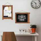 Newzealkids Tabletop Chalkboard Signs 10.2"x14" Magnetic Small Chalkboard Sign, Desktop Standing/Wall Hanging Blackboard with Liquid Chalk Marker, Wood Framed Menu Board for Kitchen, Café, Home Decor