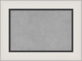 Amanti Art Silver Framed Magnetic Board 18x24 Small Vision Board for use with Magnets, 100% Metal Sheet to Display Items as Office Decor or for Home Organization in mudroom, Kitchen or Kids Room
