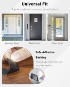 Uniclife Black Mail Slot Catcher for Door, 20.9"x 19.7" Large Capacity Letter Catcher Letterbox Catcher, Front Door Mail Catcher with Hook and Loop Fasteners, Indoor Post Catcher Bag