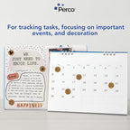Perco Kraft Brown 1-Inch Round Circle Dot Sticker Labels - Multi-Roll Pack (3 Rolls, 1,000 Labels Each) - Permanent Adhesive, Natural, Cardboard-Like Surface - Perforated for Easy Use - Made in USA