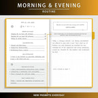 Draphy Self-Mastery Journal for Men - Gratitude and Productivity Journal for More Happiness, Positivity, Growth, Mindfulness, Self Care and Reflection - Guided Inspirational Journals for Men (Yellow)