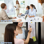 Thenshop 200 Pack Dry Erase Markers Bulk with 4 Magnetic Erasers Fine Tip Dry Erase Markers Whiteboard Pens Bulk for Office Supplies(Black)