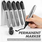 Dabo&Shobo Permanent Markers Jumbo Size, 40 Count, Bullet Tip, Large Black Permanent Markers Set