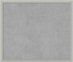 Amanti Art Silver Framed Magnetic Board 22x26 Medium Vision Board for use with Magnets, 100% Metal Sheet to Display Items as Office Decor or for Home Organization in mudroom, Kitchen or Kids Room