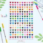 Ohuhu Markers for Adult Coloring Books No Bleeding 160 Colors Water-based Dual Tips Fineliner & Brush Coloring Markers for Kids Adults Beginners Drawing Pens for Journaling Lettering - Maui - White