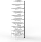 Regal Altair 21" Deep x 24" Wide x 86" Height Wire Shelving Kit | 10-Tier | NSF Commercial Storage Rack Unit