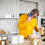 MFLABEL 4x6 Direct Thermal Shipping Labels - 40 Rolls of 450 Labels/Roll, Compatible with Zebra 2844/ZP450/ZP500/ZP505, USPS/FedEx/UPS/Amazon Shipping, Smudge-Resistant & Permanent Adhesive