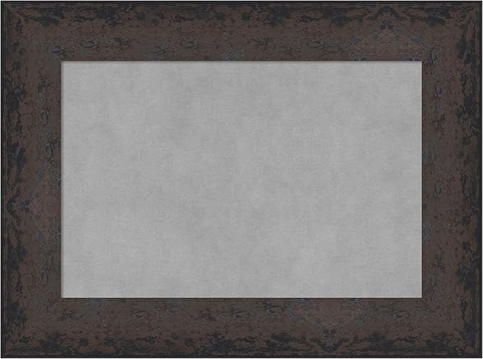 Amanti Art Black Framed Magnetic Board 17x23 Small Vision Board for use with Magnets, 100% Metal Sheet to Display Items as Office Decor or for Home Organization in mudroom, Kitchen or Kids Room