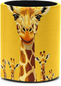 Leather Pen Holder for Desk, Cute Giraffe Pencil Cup Desktop Organizer Makeup Brush Holders Office Supplies for Home, Kids & School