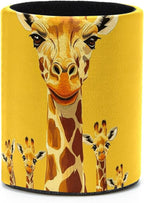 Leather Pen Holder for Desk, Cute Giraffe Pencil Cup Desktop Organizer Makeup Brush Holders Office Supplies for Home, Kids & School