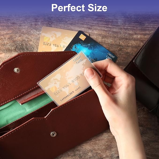 10 Pack Social Security Card Protector Medicare New Credit Card Holder,24 Mil Soft Clear Card for Waterproof SSN Card Protector，ID/Debit/Credit Card Covers Sleeve (10)