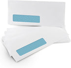 Aimoh #10 Single Left Window Security Tinted Envelopes, Gummed Closure, Size 4-1/8 X 9-1/2 inches, 24 LB - 1000 Count (35310-1000)