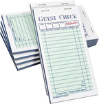 Guest Checks Server Note Pads 300 Sheets with Carbonless Copy Paper for Restaurants (6 Books) 3.5" x 6.75" Per Ticket Book