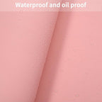 Zinkooat Leather Desk Mat,1.8mm Thick,15.75x63 Inch Desk Cover,Pink Desk Mat,Desk Protector Mat,Dresser Cover Top,Desktop Cover,Dresser Cover Top for Bedroom(Pink+Silvery,15.75x63)