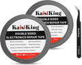 Kaisiking 2pcs 3mm x 50M LCD Repair Tape Phone Screen Adhesive Tape LCD Touch Screen Repair Tape with 1 Tweezers for Cell Phone, iPad, Tablets, Laptops, LCD Screen