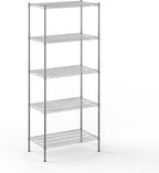 Regal Altair 21" Deep x 36" Wide x 86" Height Wire Shelving Kit | 5-Tier | NSF Commercial Storage Rack Unit