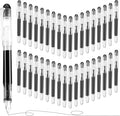Crtiin 36 Pcs Disposable Fountain Pens, Back to School Quick Drying Ink Pen, Calligraphy Smooth Writing Pens for Journaling Office Supplies Sketching Doodling Beginner Artist Gifts(Black)
