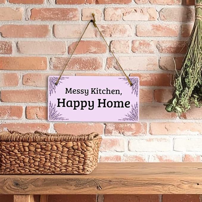 Signs ByLITA Lavender Personalized Hanging Wall or Door Sign (5 x 10") | Custom Signage for Your Home & Business