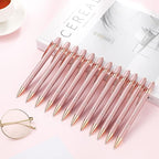 Zonon 12 Pcs Inspirational Pens Bulk Funny Ballpoint Pen with Stylus Tip Motivational Gifts for Valentine's Day Teacher Coworkers Nurse School Office Supplies(Rose Gold,Motivational Style)