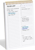 To Do List Notepad for Work, Productivity & Goal Setting, Undated Spiral Daily Planner with 52 Sheets Task Checklist, Time Management, 100 GSM Paper for Office, Family, Personal Use