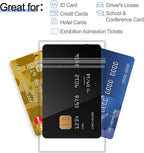 30 Pcs Lanyards for ID Badges, Clear Lanyards for Cruise Ship Cards, Waterproof Lanyard Card Holder for Carnival Sail, Vertical Nametag Holder (Rainbow, 10 Colors)