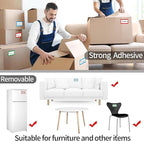 Removable Colored Labels Stickers, 3X5 Inch Removable Large Label Stickers for Moving Boxes and Storage Bins- Waterproof- Writable- Tear Resistant (Blue/Red/Green)