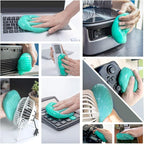 ASFSKY Car Cleaning Gel for Car Detailing Car Cleaning Gel Putty Reusable Keyboard Cleaner Gel Car Putty for Cleaning Dust Universal Cleaning Gel 5 Pack(Green)
