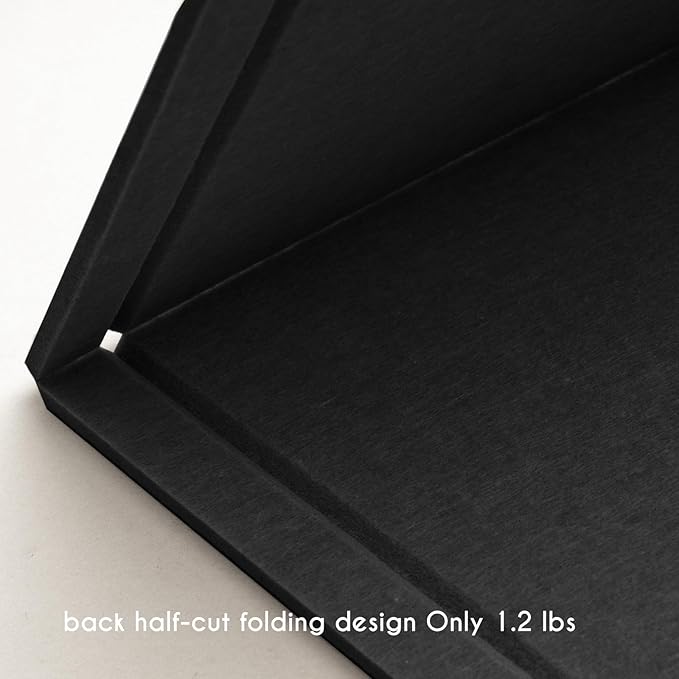 Lightomorrow Bulletin Board, 35 x 17 1/2 inches Felt Board - Decorative Pin Board, Cork Board Alternative for Wall, Foldable Self-Adhesive Vision Board Prayer Board with 20 Pushpins Black