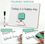 30 Pack Small White Boards, 9"x12" Double Sided Personal Dry Erase Boards Portable Handheld Whiteboards for Kids, Students, Teacher School, Include 30 Markers, 30 Erasers, 30 Pen Clips
