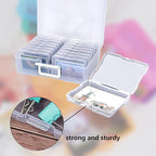 4x6 Photo Storage Box, 16 Inner Photo Keeper,Photo Organizers and Storage, Seed Storage Organizer,Clear Photo Boxes Storage Plastic Photo Organizer Box for Cards, Craft, Stamps,Stickers