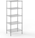 Regal Altair 21" Deep x 30" Wide x 74" Height Wire Shelving Kit | 5-Tier | NSF Commercial Storage Rack Unit