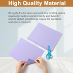 Silunkia 120 Sheets Light Purple Cardstock 8.5 x 11 Certificate Paper, 92lb Heavyweight Card stock Lavender Paper for DIY Card Making, Greeting Cards, Wedding Invitations, Party