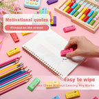 Yaomiao 180 Pcs Bulk Erasers for Kids Pencil Beveled Erasers Colorful Christian Motivational Gifts Bulk for Kids Students Classrooms, Drawing, Back to School (Bright,Jesus Loves You)