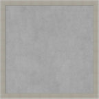 Amanti Art Grey Framed Magnetic Board 22x22 Medium Vision Board for use with Magnets, 100% Metal Sheet to Display Items as Office Decor or for Home Organization in mudroom, Kitchen or Kids Room