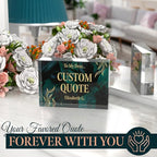 Custom Acrylic Sign Personalized, Custom Desk Name Plate, 18 Styles, (4"x6"), With Gift Box, USA Made by Acryluxe. (Luxurious)
